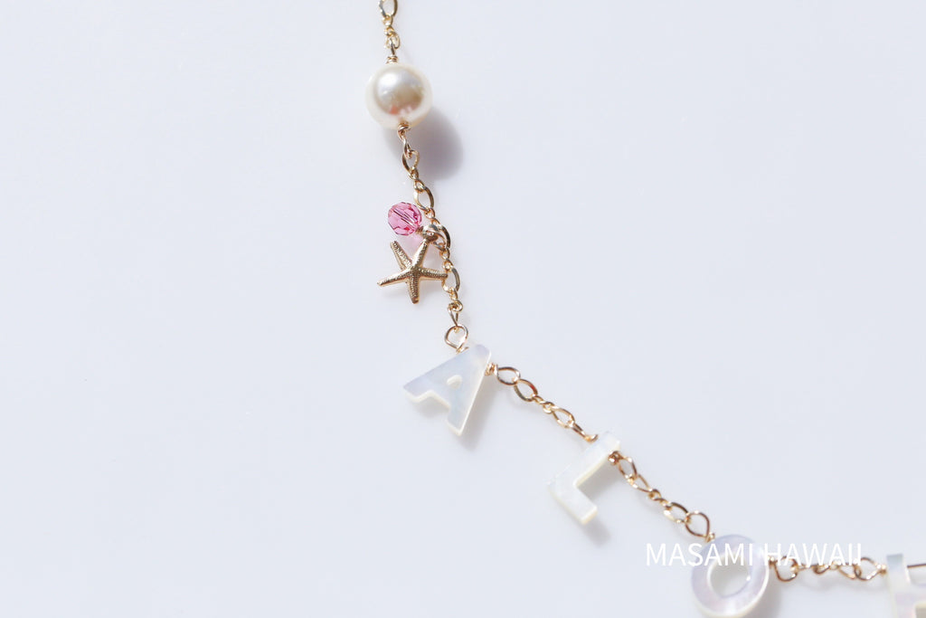 【感謝価格】 ALOHA HAWAII MASAMI | ⭐︎アロハパールマーメイドネックレス necklace pearl アクセサリー