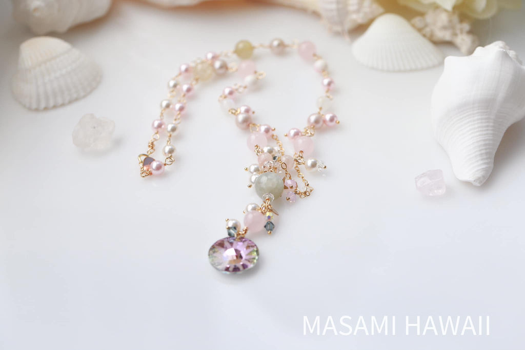 Summer love mermaid necklace 2 pink☆夏恋マーメイドネックレス2☆ピンク
