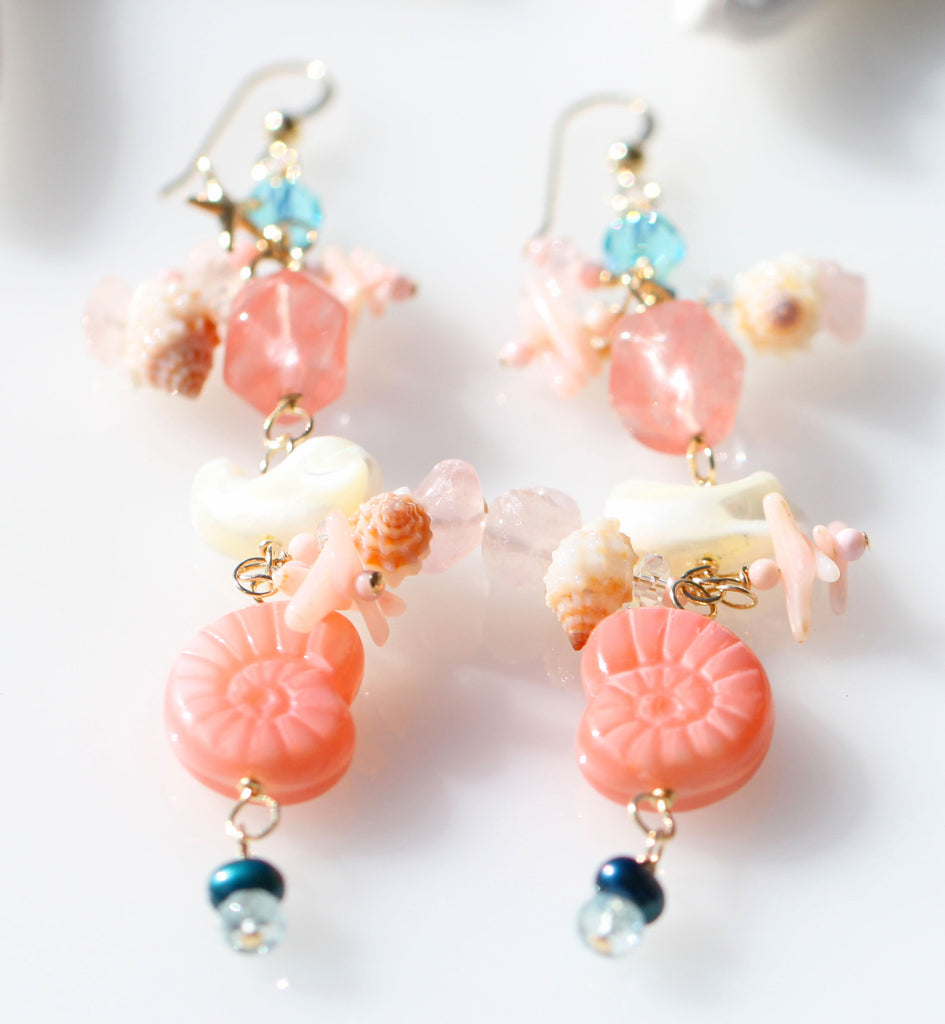 Happy Mermaid earrings☆ハッピーマーメイドピアス