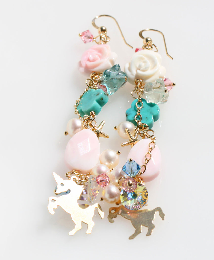 Unicorn Mermaid earrings☆ユニコーンマーメイドピアス