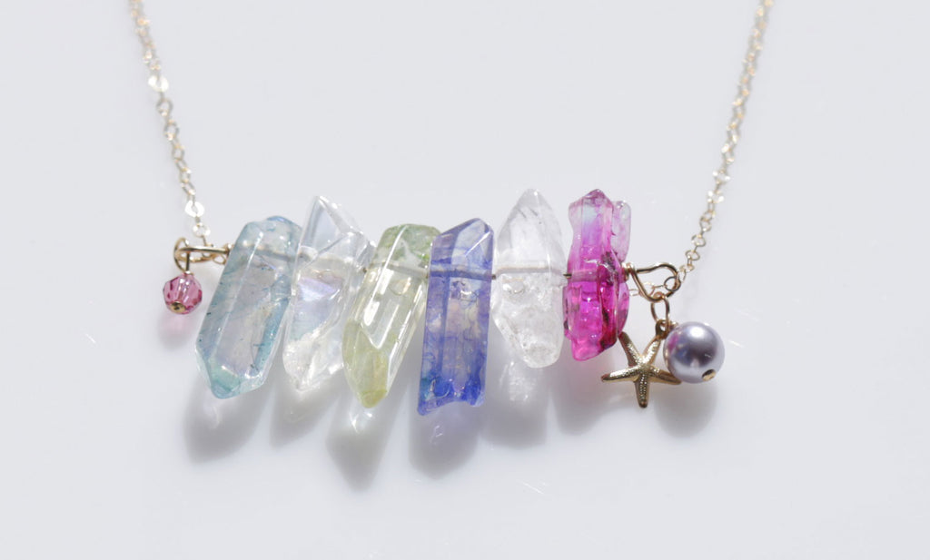 Mermaid Beauty crystal necklace3☆マーメイド美クリスタルネックレス3