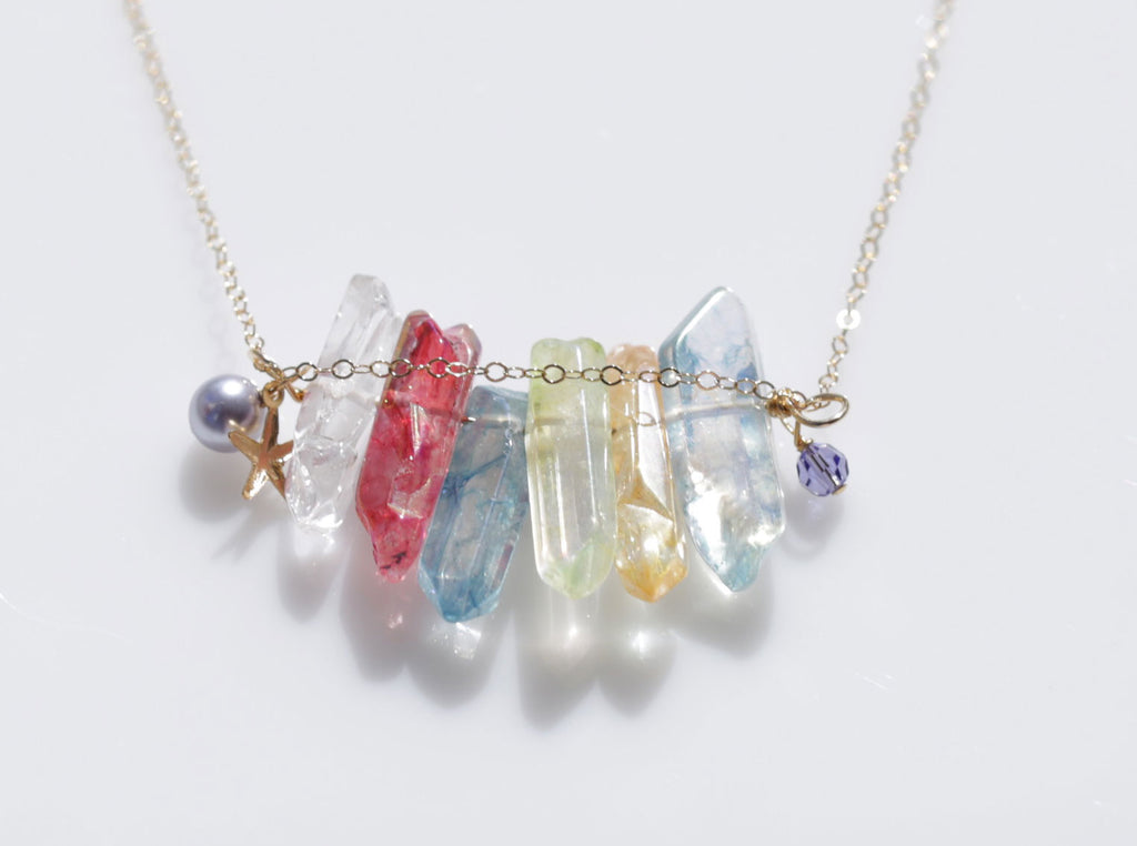 Mermaid Beauty crystal necklace6☆マーメイド美クリスタルネックレス6