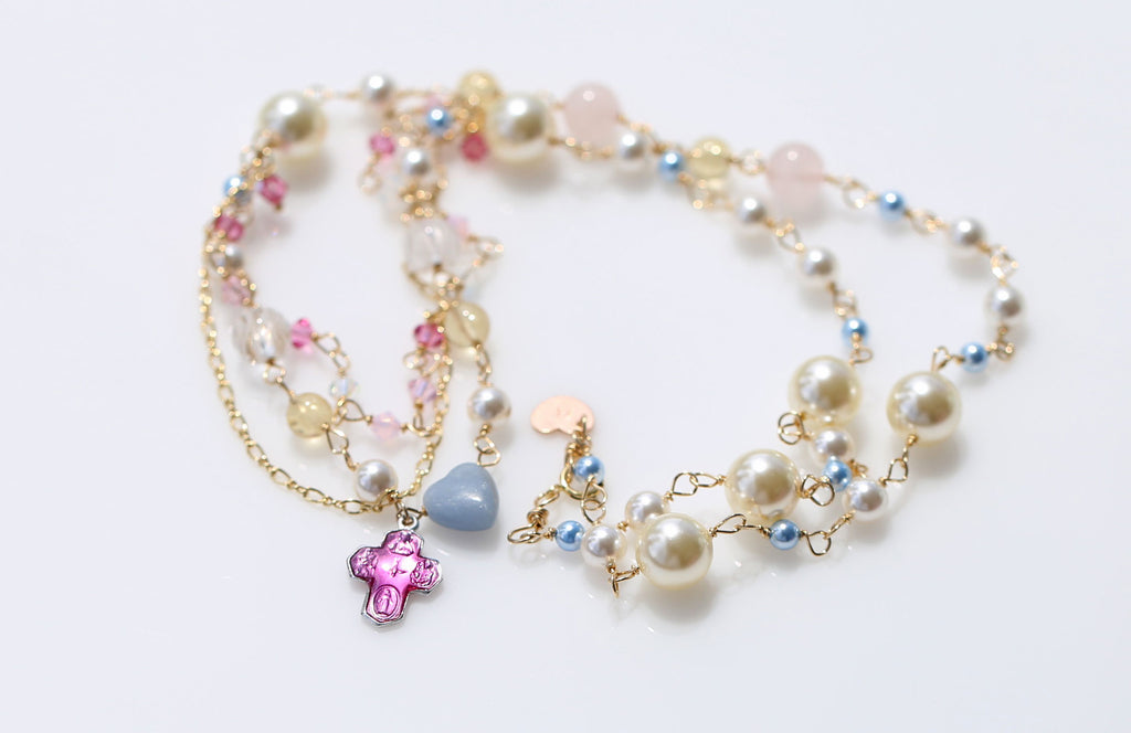 St.Mary holy spring at Loudes necklace２☆ルルドの泉のマリア様☆マーメイドネックレス２