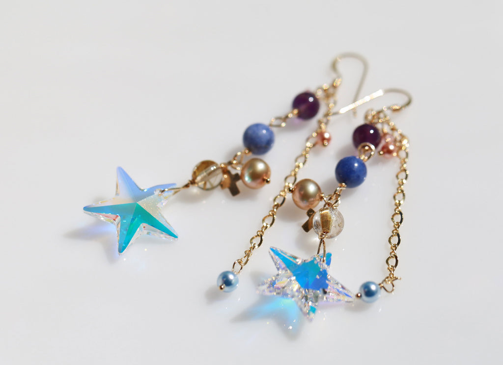 2021 wind era star mermaid earrings2☆2021年風の時代の星のマーメイドピアス２
