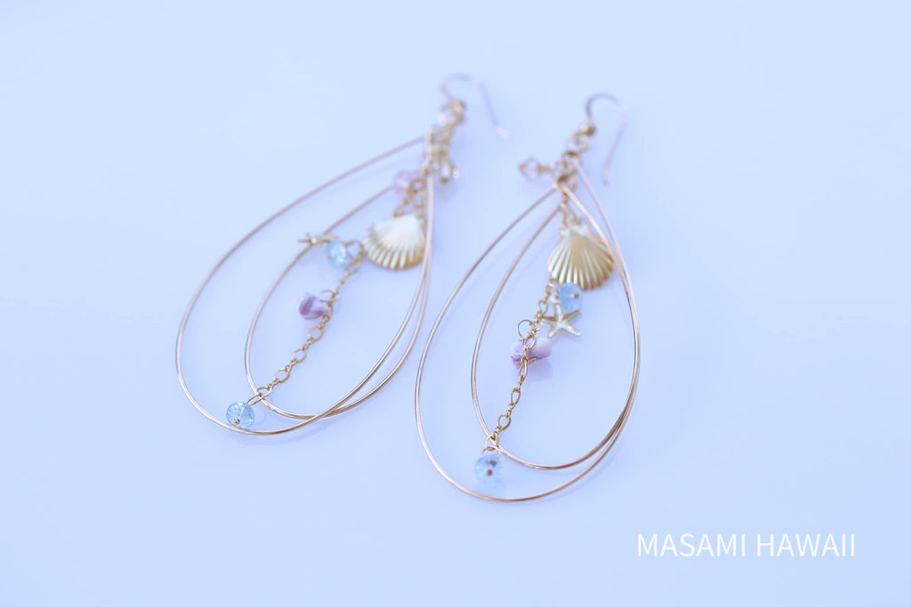 Hoop Beauty Mermaid earrings☆フープビューティーマーメイドピアス