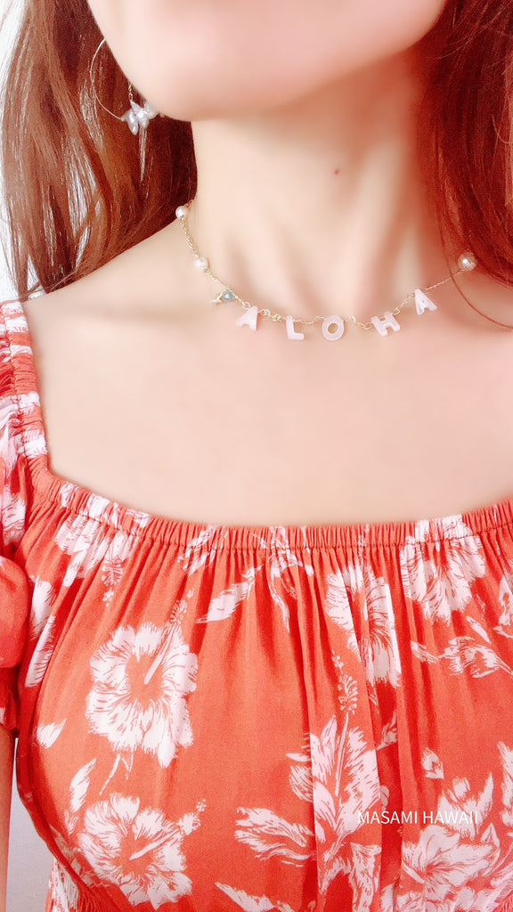 ALOHA pearl necklace ⭐︎アロハパールマーメイドネックレス ALOHA pearl necklace ⭐︎アロハパールマーメイドネックレス