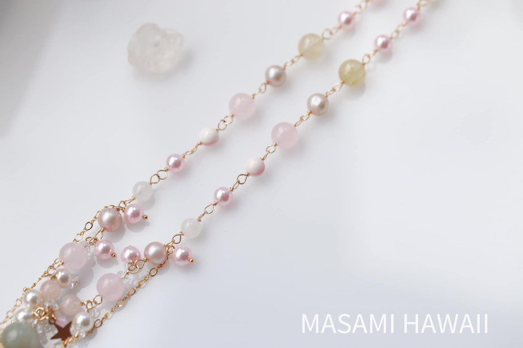Summer love mermaid necklace 2 pink☆夏恋マーメイドネックレス2☆ピンク