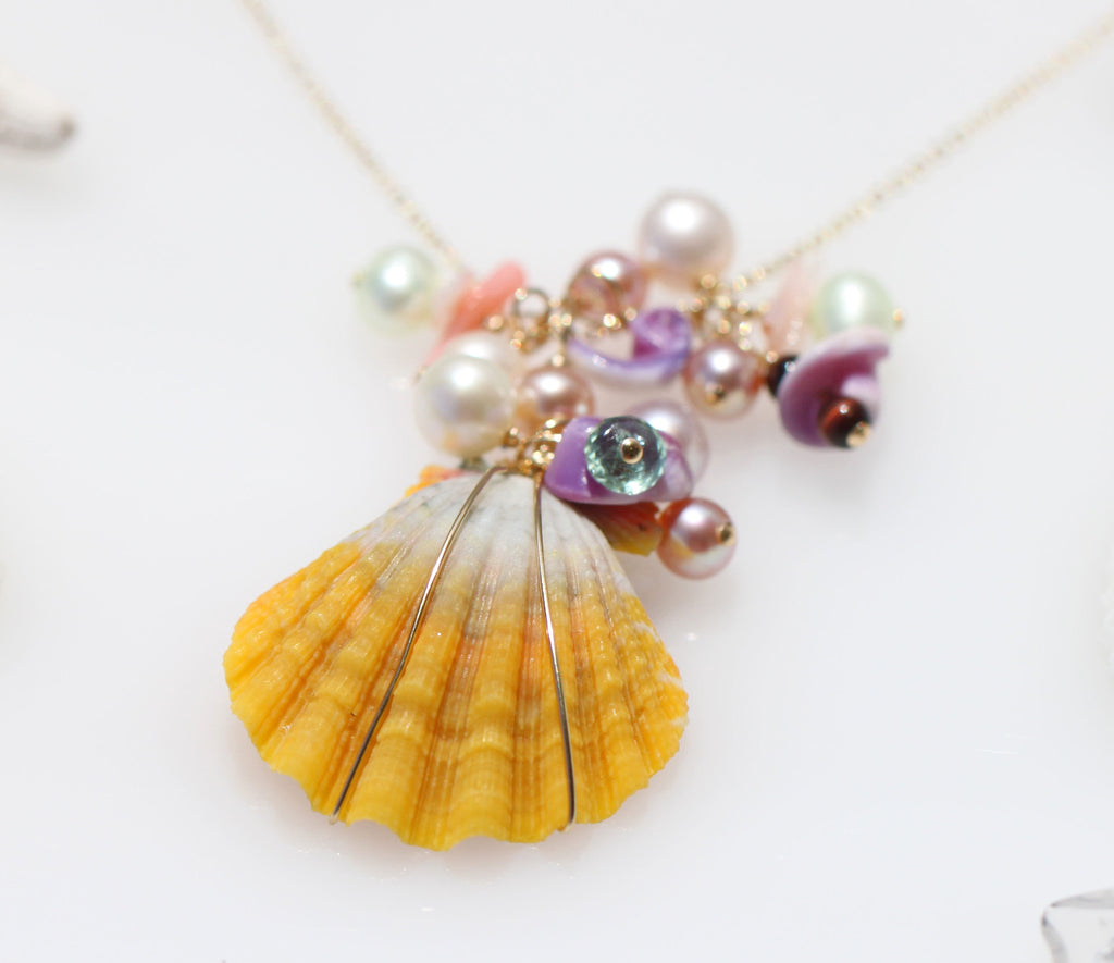Hawaii SunriseShell Beauty Mermaid necklace☆ハワイのサンライズシェルビューティー☆マーメイドネックレス