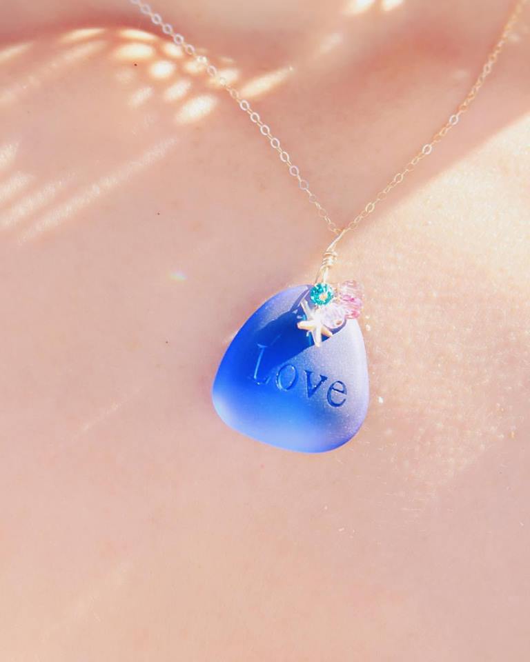 Love Pure Mermaid necklace Blue1☆ラブピュアマーメイドネックレス☆ブルー１