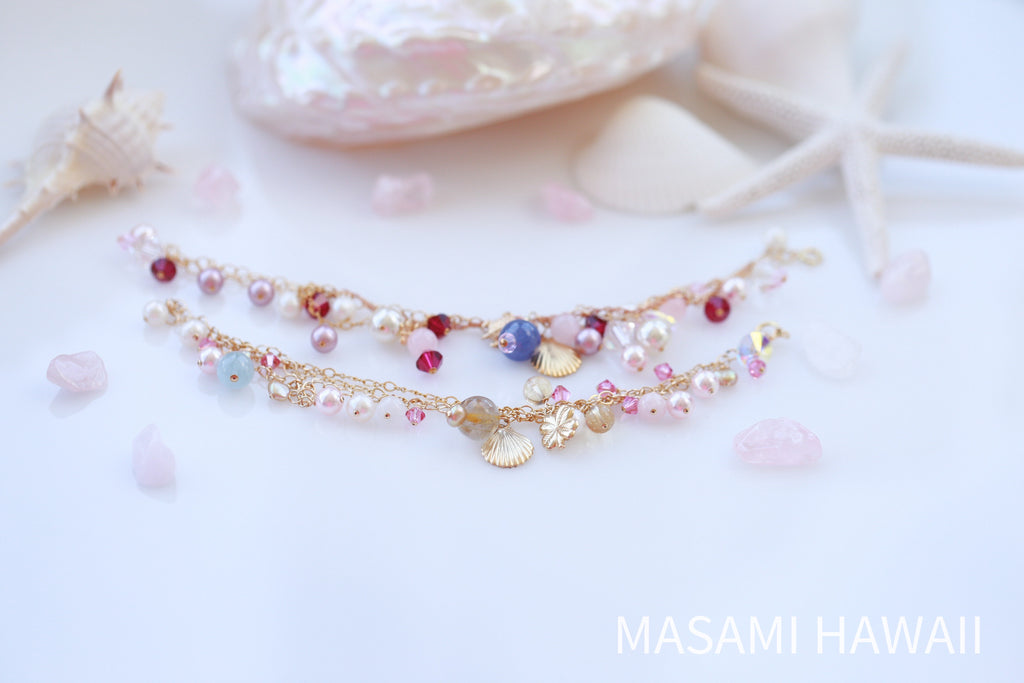 Mermaid elegant love gold bracelet ☆鑑定☆マーメイドのエレガントラブゴールドブレスレット