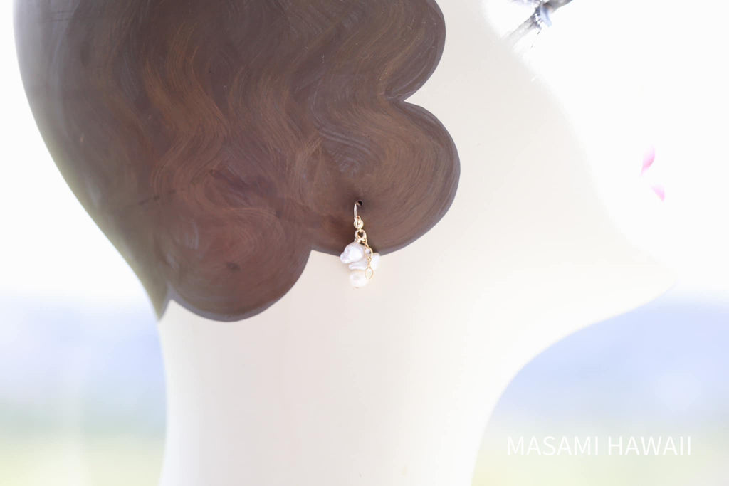 Pure Ocean Love pearl small earrings ☆ピュアオーシャンラブ☆スモールピアス