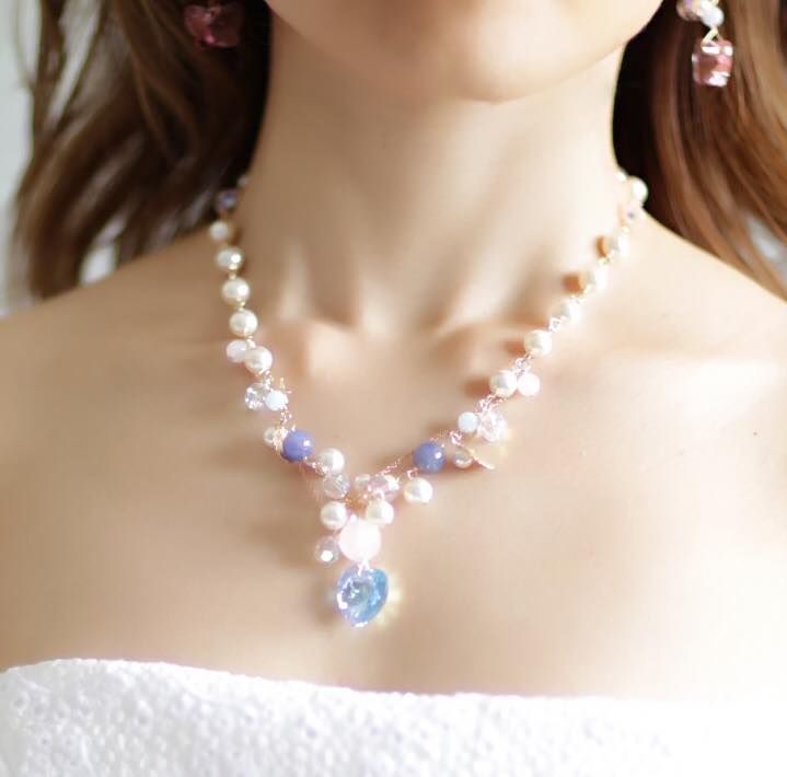 Sacred marriage Mermaid necklace Light Blue☆聖なる結婚☆マーメイドネックレス☆ライトブルー