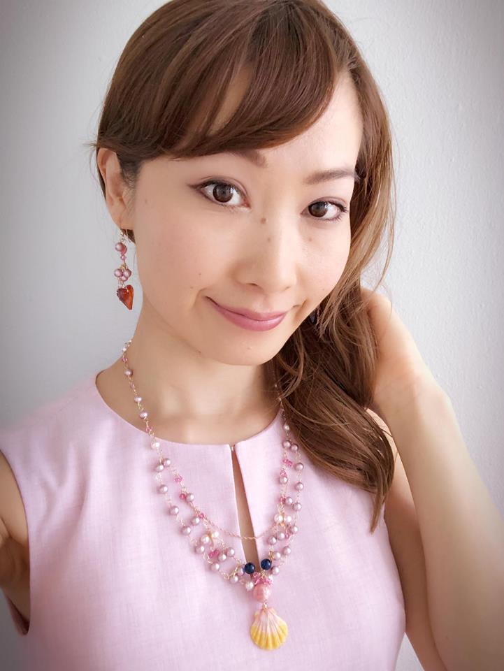 Goddess blessing heart mermaid earrings☆豊かさの女神様ハート☆マーメイドピアス