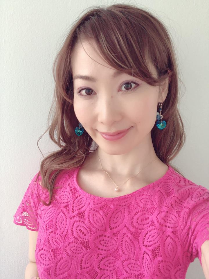 Ocean blue heart earrings2☆オーシャンブルーハートピアス２