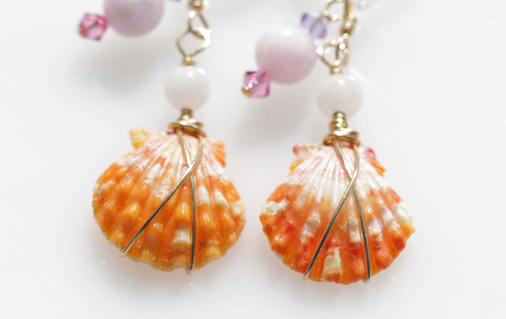 Sunriseshell Sweet Heart Mermaid earrings２☆サンライズシェル☆スウィートハート☆マーメイドピアス２