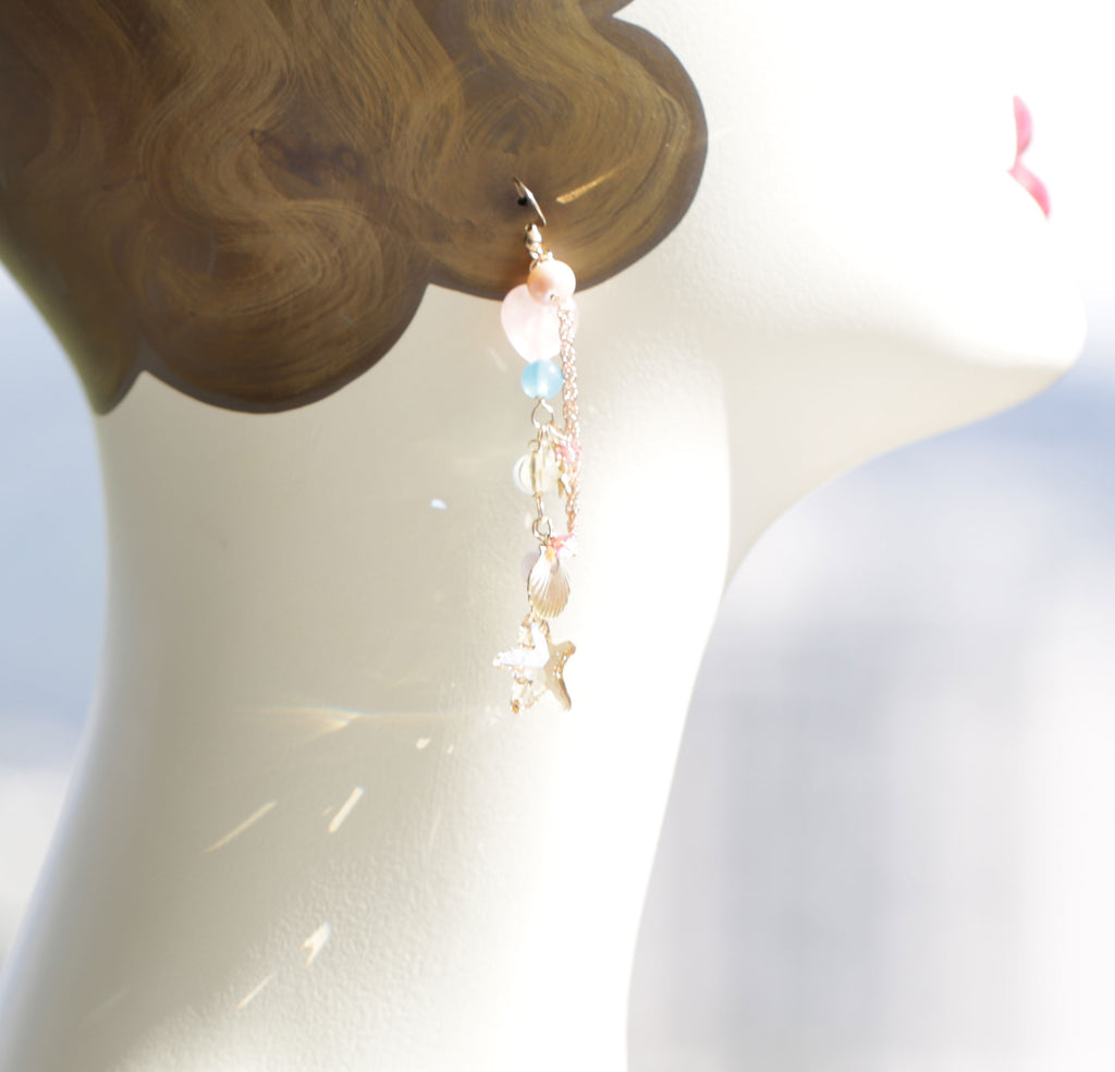 Love Wealth Mermaid earrings☆愛の富マーメイドピアス