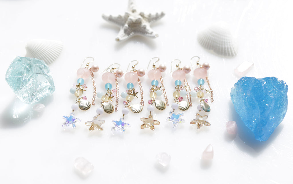 Love Wealth Mermaid earrings☆愛の富マーメイドピアス