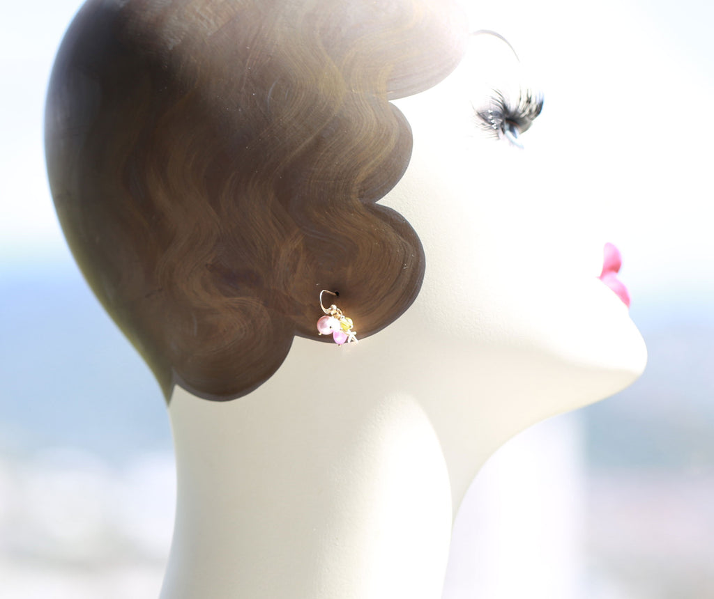Rose pearl mermaid earrings☆ローズパールの恋のマーメイドピアス