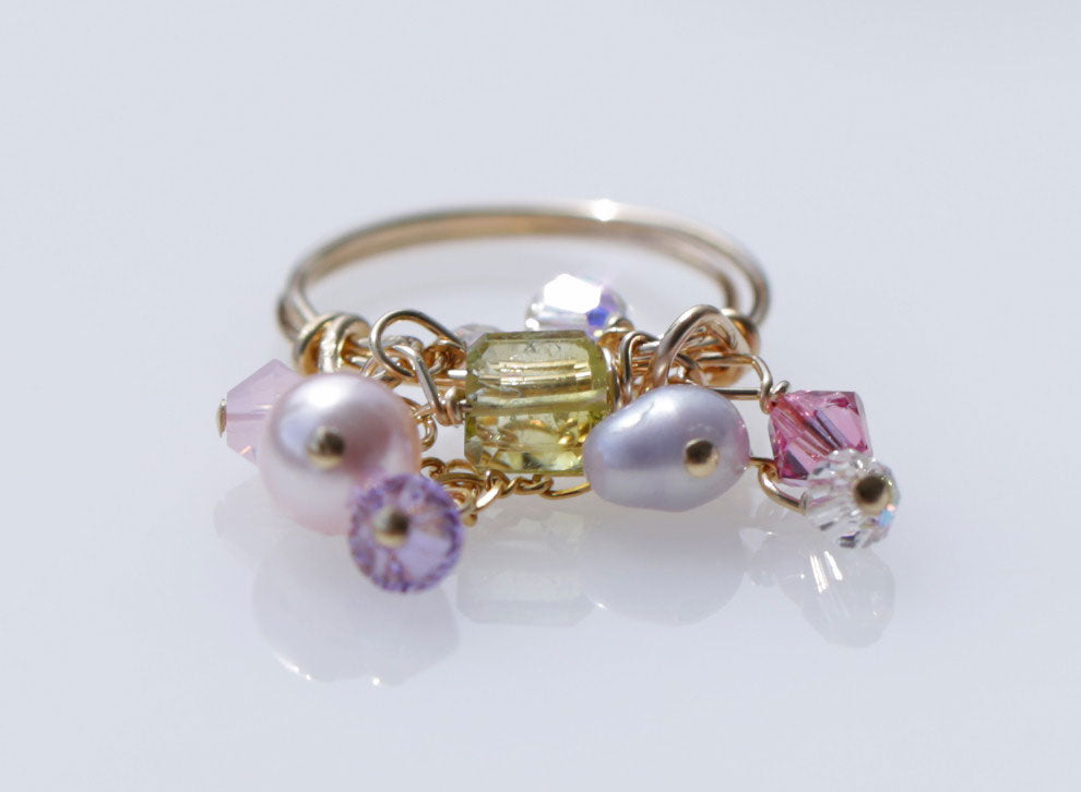 Watermelon tourmaline Mermaid Ring1☆ウォーターメロントルマリンのマーメイド指輪１