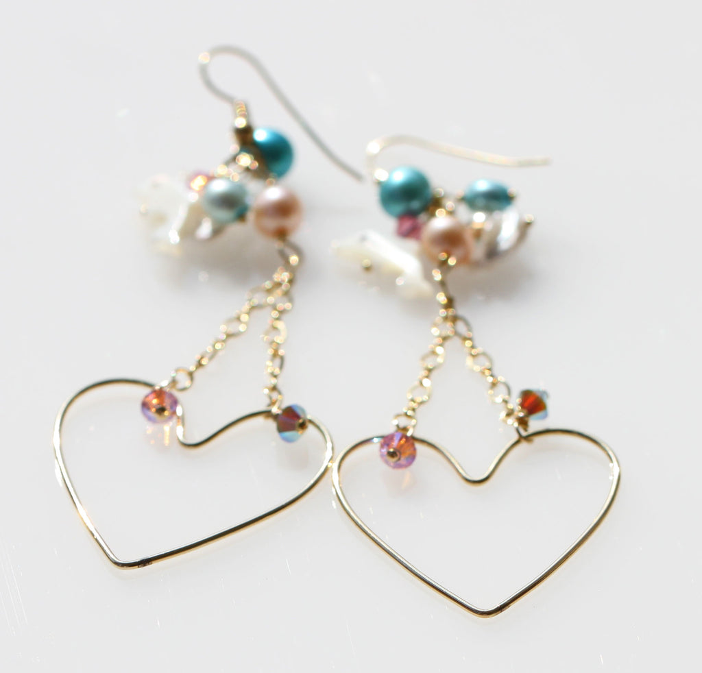 Heart soulmate mermaid earrings ☆ハート☆ソウルメイトマーメイドピアス