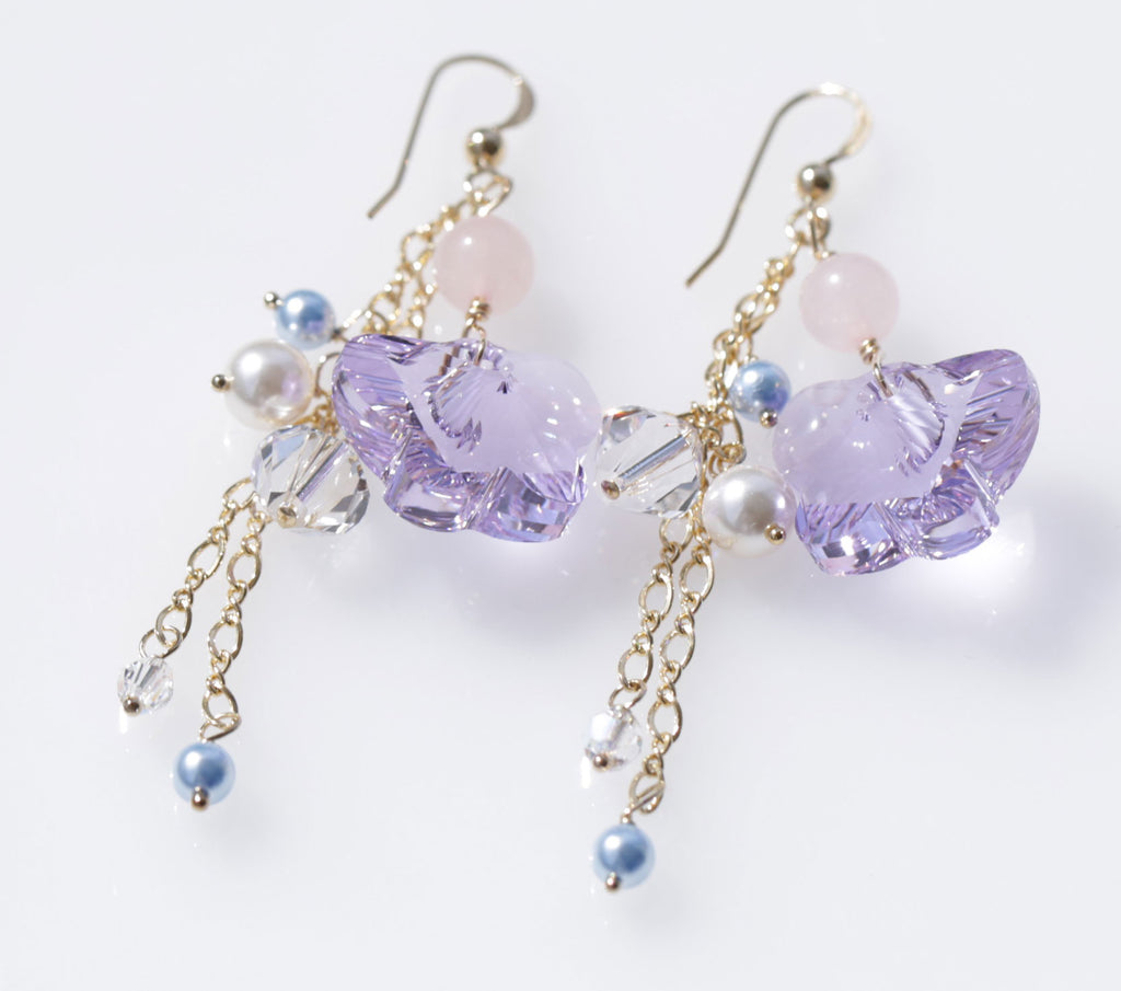 Sacred Marriage Mermaid earrings purple ☆聖なる結婚☆マーメイドピアス☆紫色