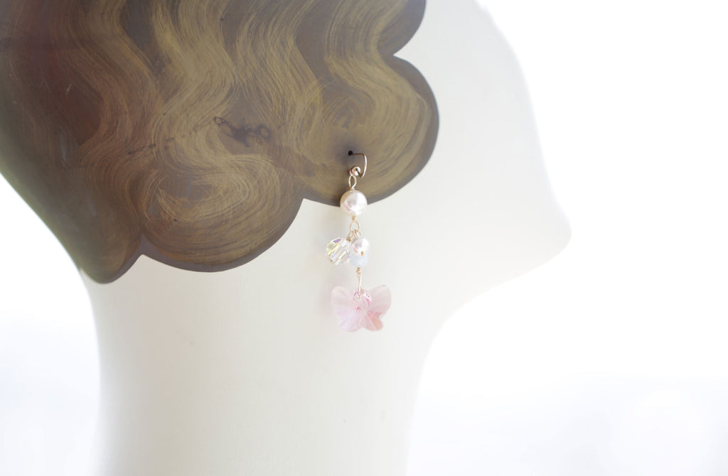 Sacred Marriage Mermaid earrings pink ☆聖なる結婚☆マーメイドピアス☆ピンク