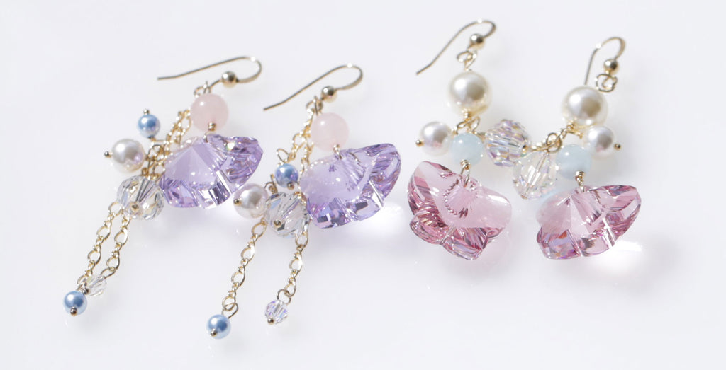 Sacred Marriage Mermaid earrings pink ☆聖なる結婚☆マーメイドピアス☆ピンク