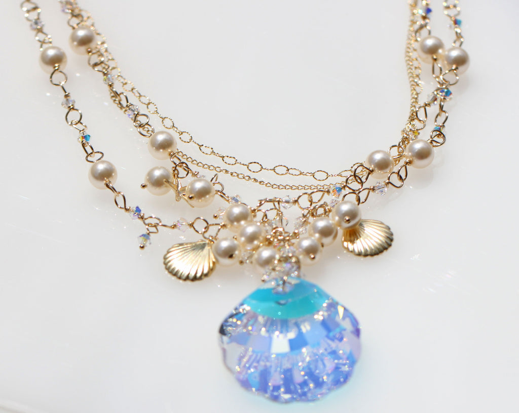 sparkle mermaid love shell vegan　mermaid necklace2☆スパークルマーメイド☆ラブシェルヴィーガンマーメイドネックレス2