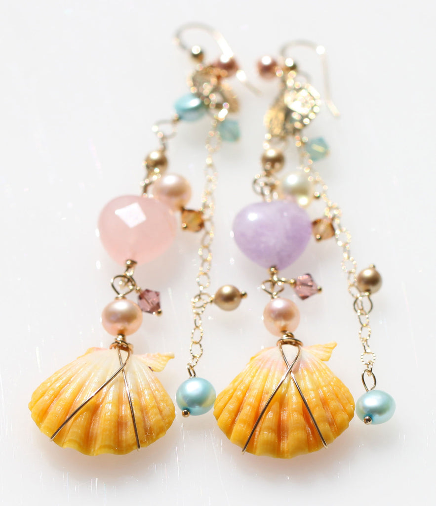 LOve Egyptian sunriseshell mermaid earrings1☆ラブエジプシャン☆サンライズシェルマーメイドピアス1