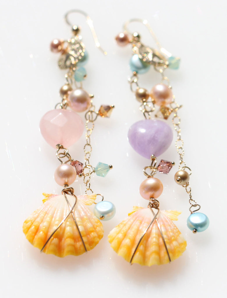LOve Egyptian sunriseshell mermaid earrings3☆ラブエジプシャン☆サンライズシェルマーメイドピアス３