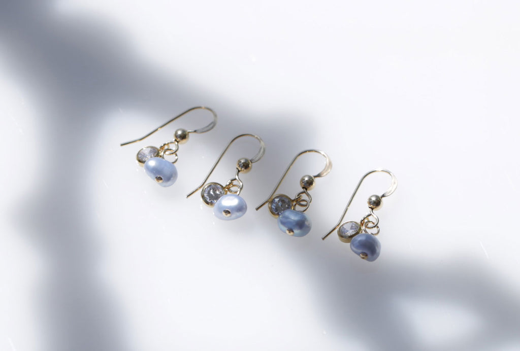 Blue Mermaid pearl earrings☆ブルーマーメイドパールピアス