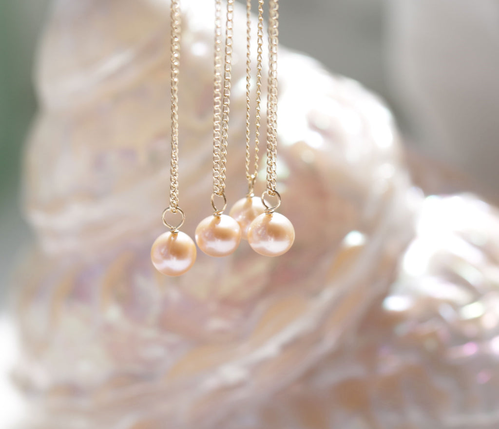 Pink Beauty Pearl Mermaid necklace☆ピンク美パールマーメイドネックレス