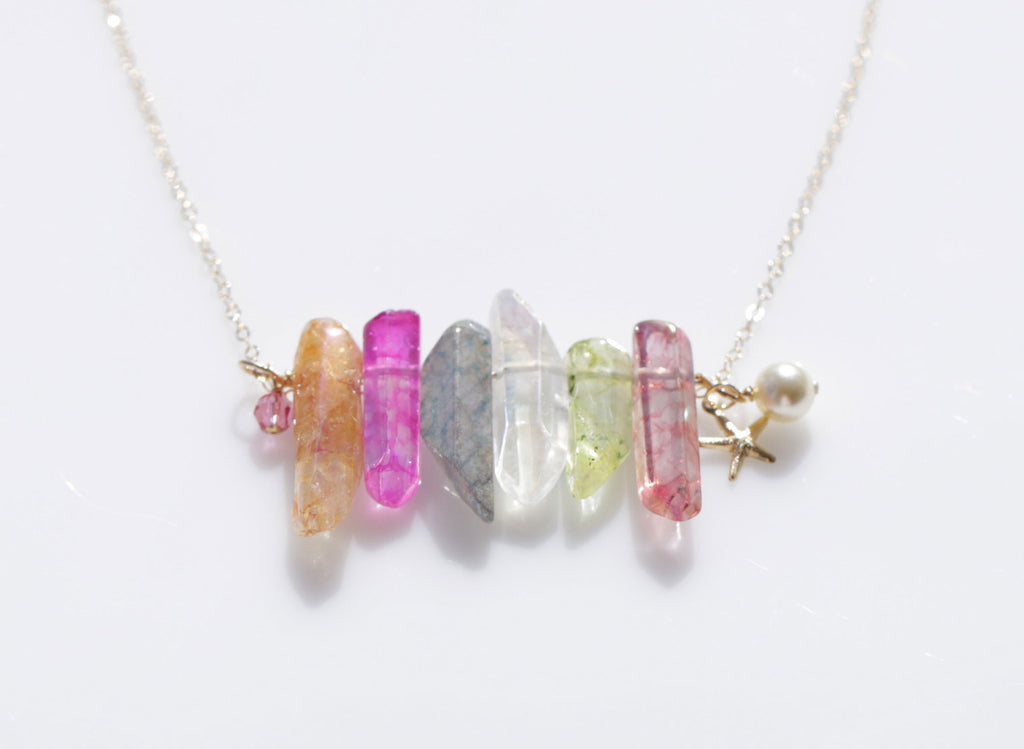 Mermaid Beauty crystal necklace2☆マーメイド美クリスタルネックレス2