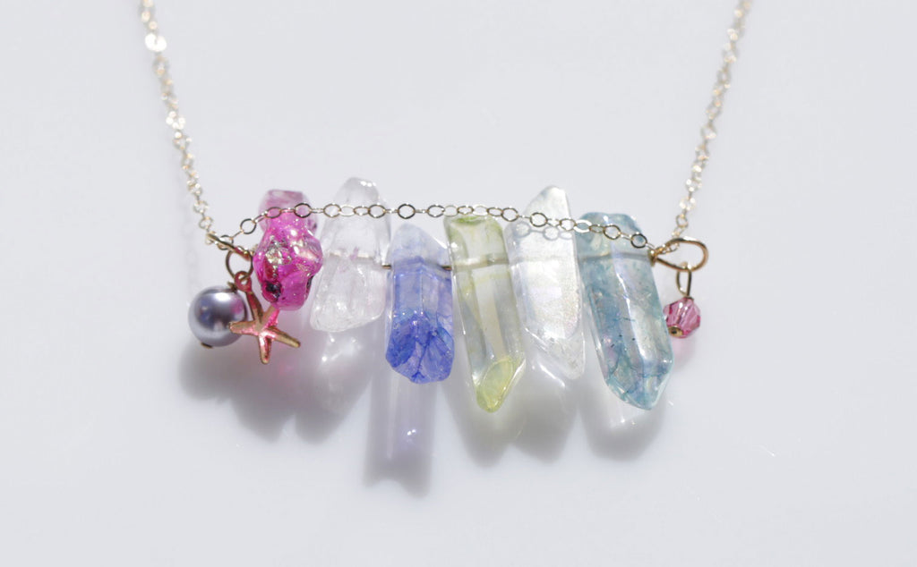 Mermaid Beauty crystal necklace3☆マーメイド美クリスタルネックレス3