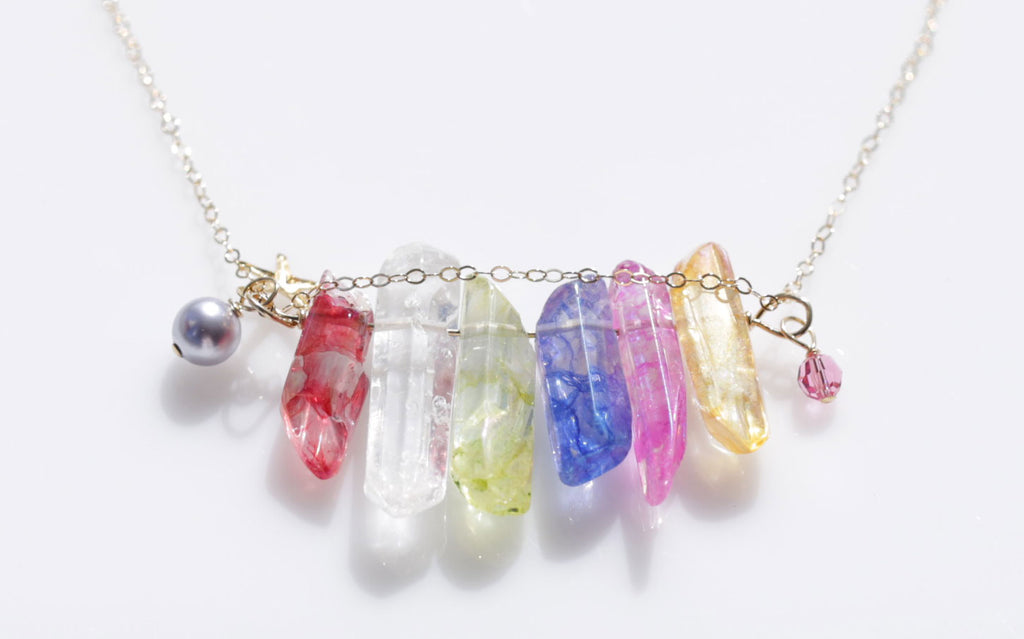 Mermaid Beauty crystal necklace4☆マーメイド美クリスタルネックレス4