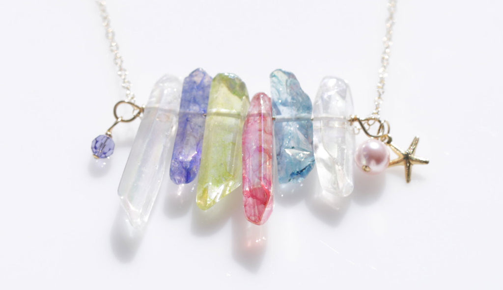 Mermaid Beauty crystal necklace5☆マーメイド美クリスタルネックレス5