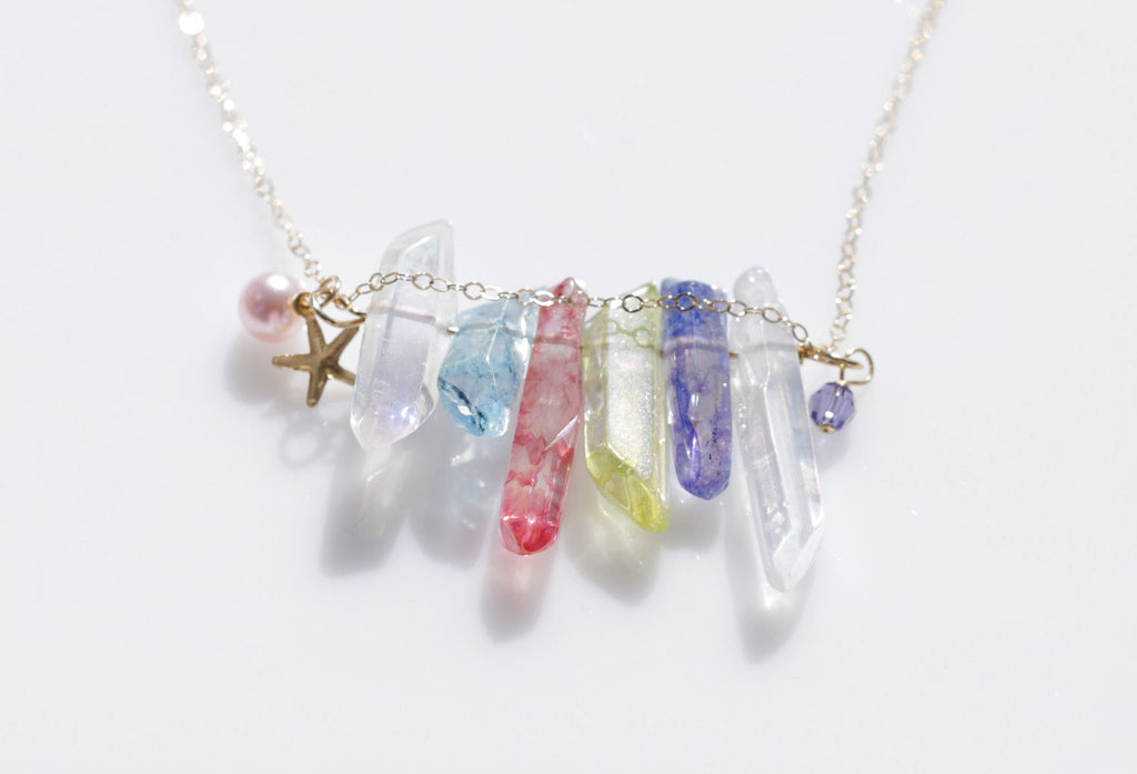 Mermaid Beauty crystal necklace5☆マーメイド美クリスタルネックレス5