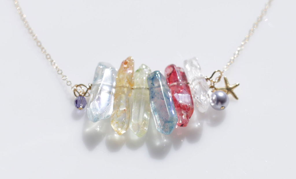 Mermaid Beauty crystal necklace6☆マーメイド美クリスタルネックレス6