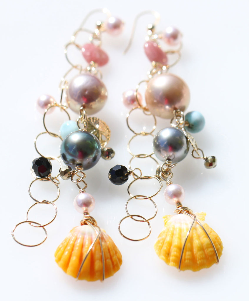 Sunriseshell ISIS Mermaid earrings1☆サンライズシェル☆イシス☆マーメイドピアス１