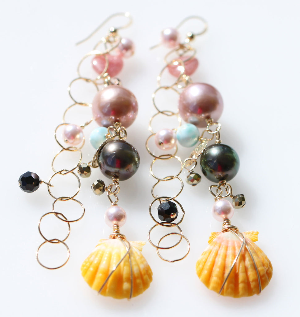 Sunriseshell ISIS Mermaid earrings２☆サンライズシェル☆イシス☆マーメイドピアス２