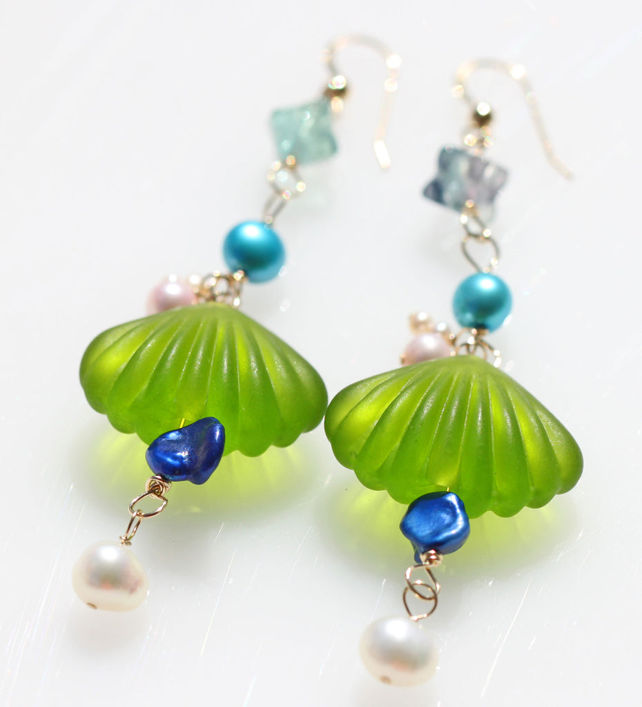 Fall Pure Mermaid Love earrings☆秋ピュアマーメイドラブピアス