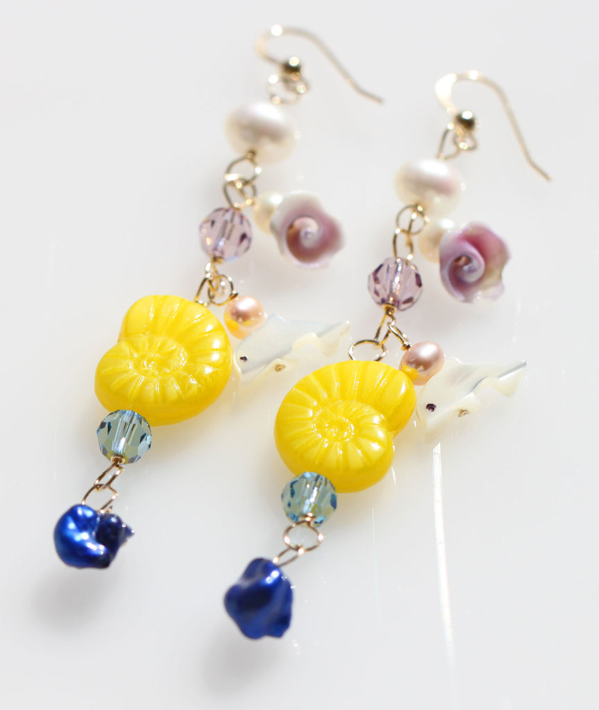 Love Dolphin Mermaid earrings☆ラブドルフィン☆マーメイドピアス