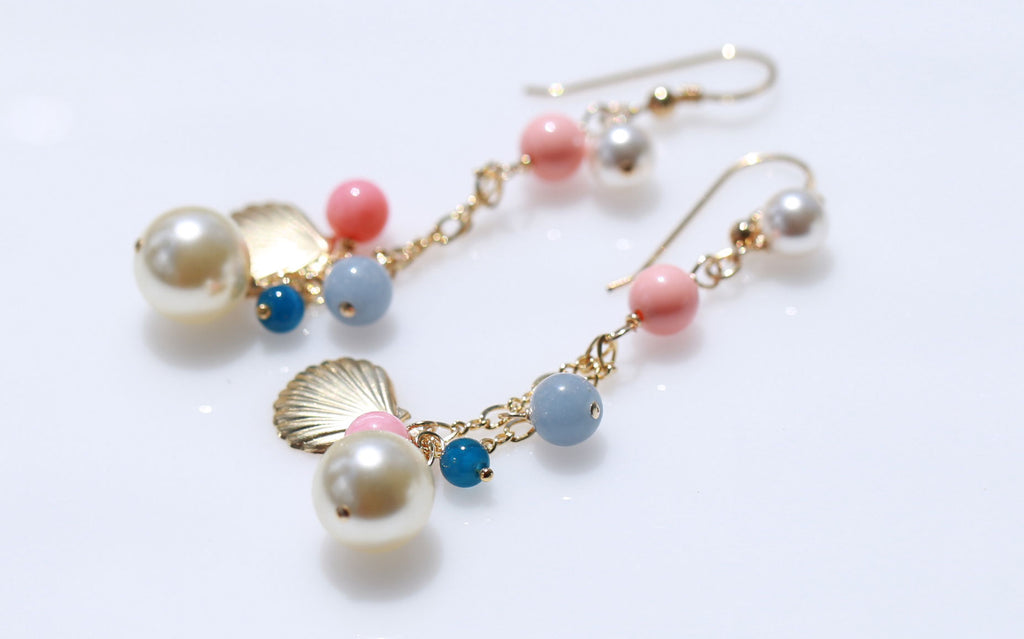 Ocean love mermaid earrings☆海からの愛マーメイドピアス