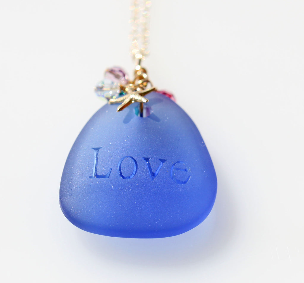 Love Pure Mermaid necklace Blue1☆ラブピュアマーメイドネックレス☆ブルー１