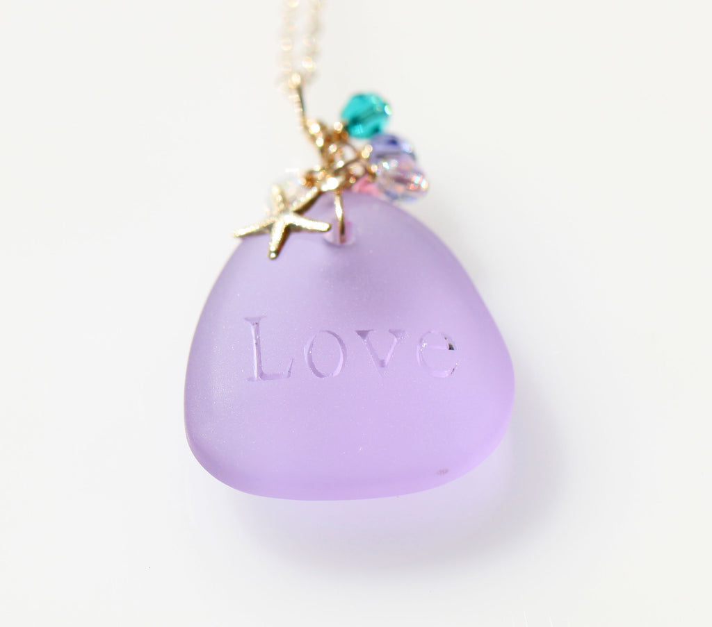 Love Pure Mermaid necklace Purple3☆ラブピュアマーメイドネックレス☆パープル3