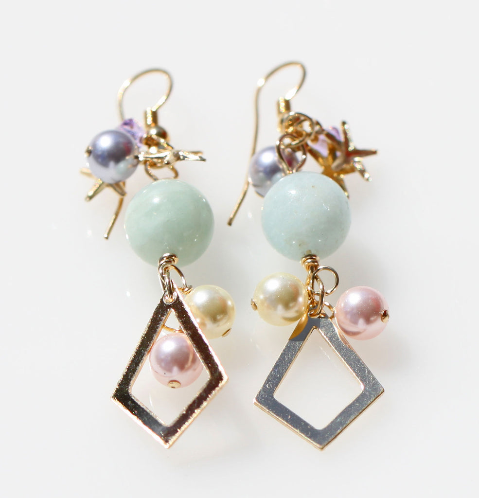 Vegan Mermaid Goddess Earrings☆マーメイド女神様ピアス２