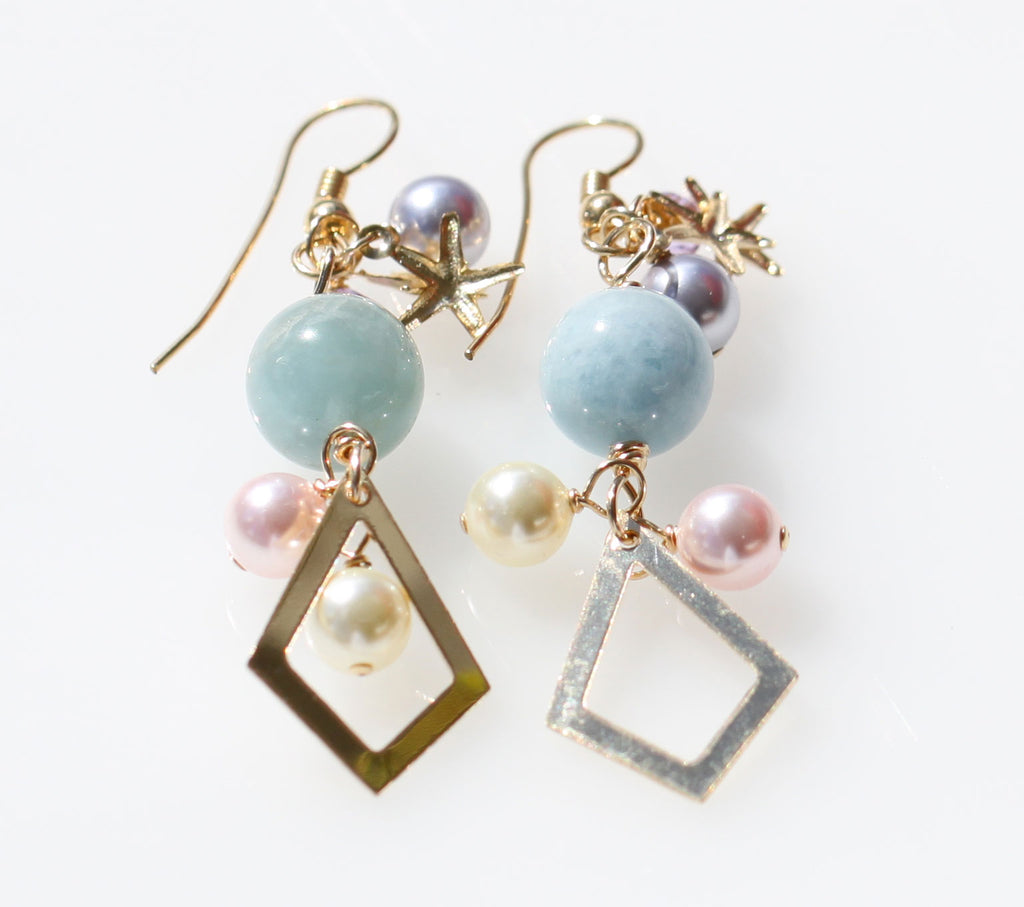 Vegan Mermaid Goddess Earrings☆マーメイド女神様ピアス3