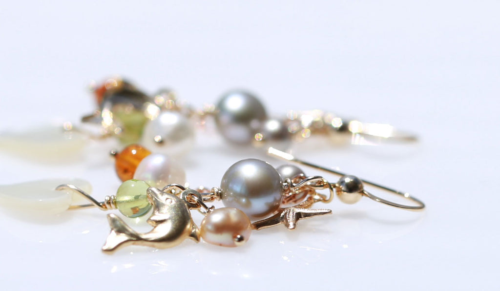 Earth mermaid earrings２☆大地のマーメイドピアス２