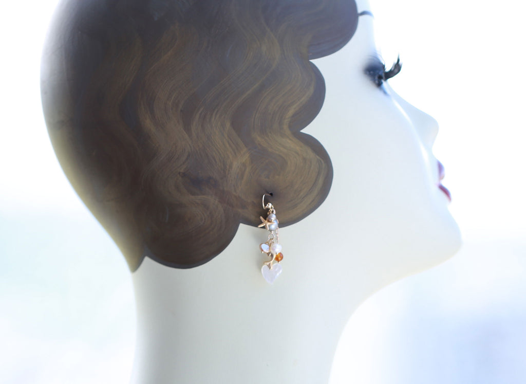 Earth mermaid earrings２☆大地のマーメイドピアス２