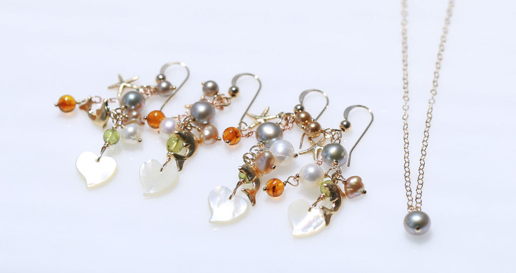 Earth mermaid earrings２☆大地のマーメイドピアス２